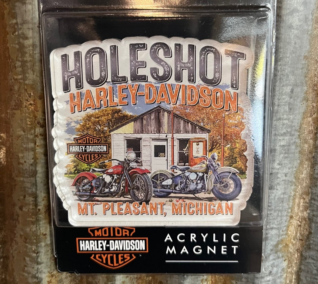 Holeshot Harley-Davidson Acrylic Magnet