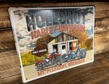 Load image into Gallery viewer, Holeshot Harley-Davidson Tin Sign
