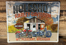 Load image into Gallery viewer, Holeshot Harley-Davidson Tin Sign
