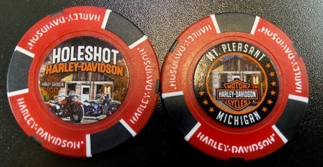 Holeshot Harley-Davidson poker chip